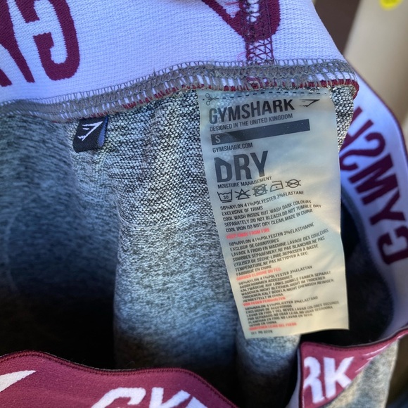 Gymshark flex leggings grey and burgundy - Picture 5 of 5